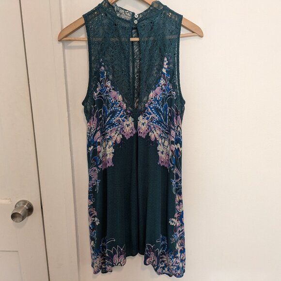 Free People Intimately Teal Green "Marsha" Slip Dress - Picture 7 of 12
